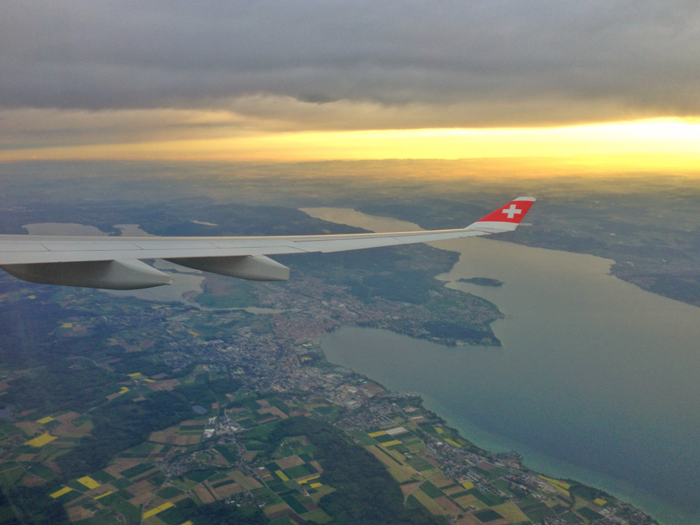 Anflug über Konstanz 